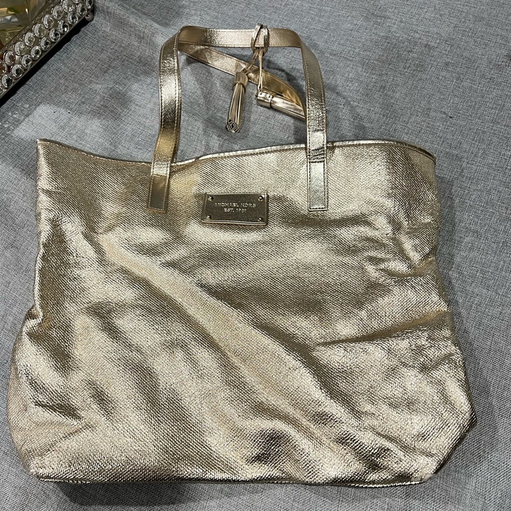Michael Kors Gold Shoulder Bag